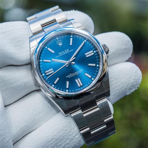 rolex op41 blue|Rolex oyster perpetual 41 price.